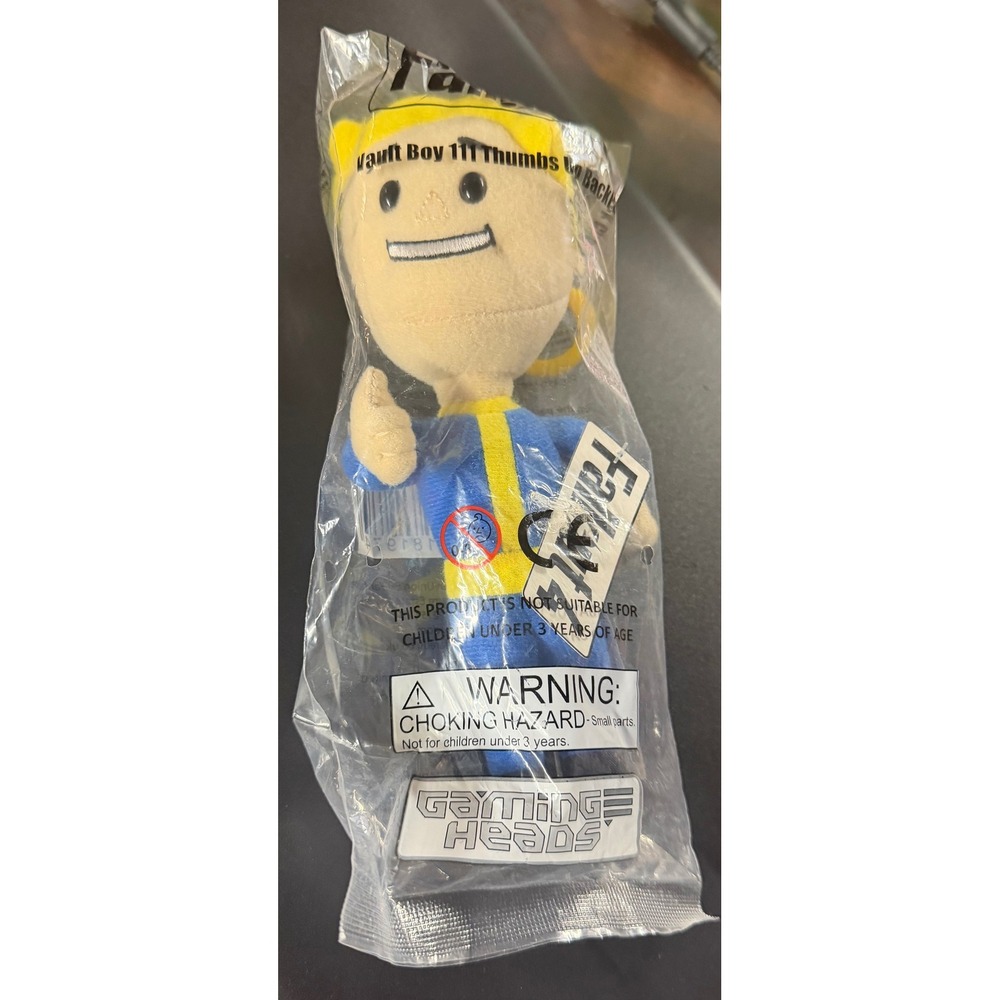 Fallout 4 Vault Boy 111 Thumbs Up Backpack Hanger Plush Gaming Heads New